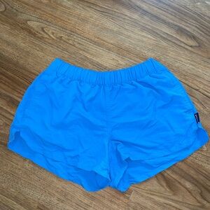 Patagonia Blue Athletic Shorts Lightweight Elastic Fit